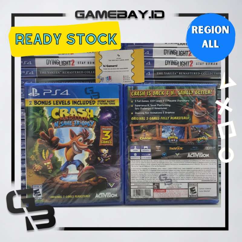 Jual Ps4 Crash Bandicoot N-sane Trilogy Region Di Seller