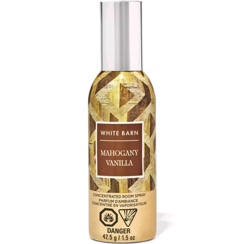 BATH BODY WORKS BBW WHITE BARN MAHOGANY VANILLA CONCENTRATED ROOMSPRAY G