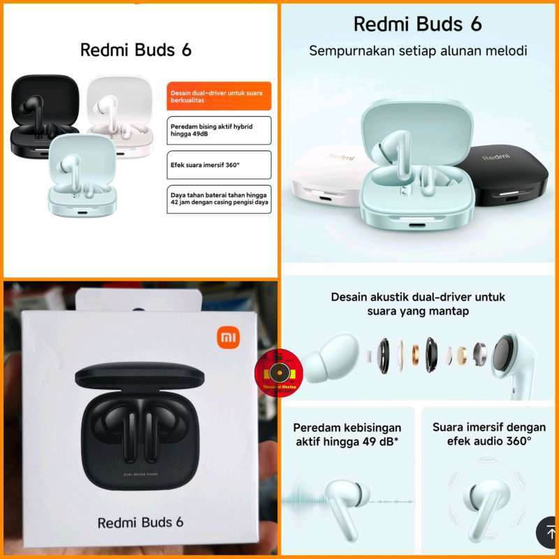 TWS Xiaomi Redmi Buds ANC Earphone Headset Bluetooth Wireless Earbuds