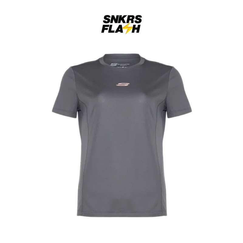 Baju Lari Wanita SKECHERS RUNNING T-SHIRT GREY X4P9WT5GY
