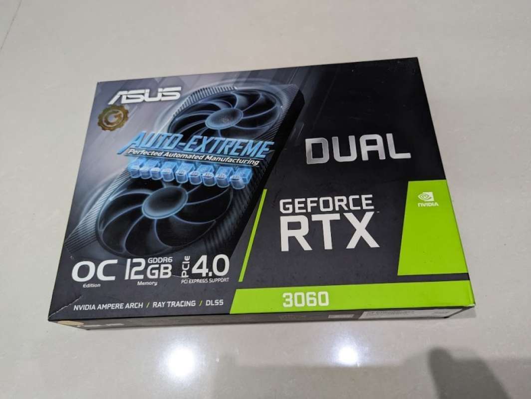 VGA ASUS DUAL GeForce RTX 3060 RTX3060 NVIDIA OC 12GB 12 GB komputer p