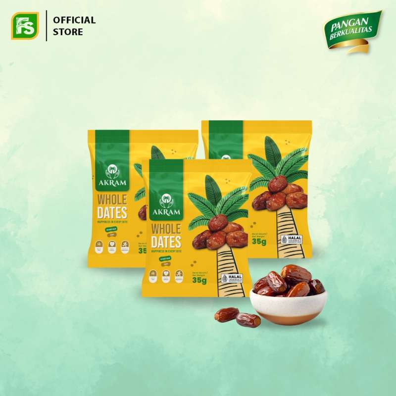 Jual Aneka Kurma Akram Kemasan Pouch - Snackpack35grx3 Di Seller Food ...