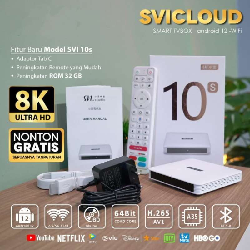 Promo Android Box Svicloud 10s Android Tv Box 8k Android 12 Wifi