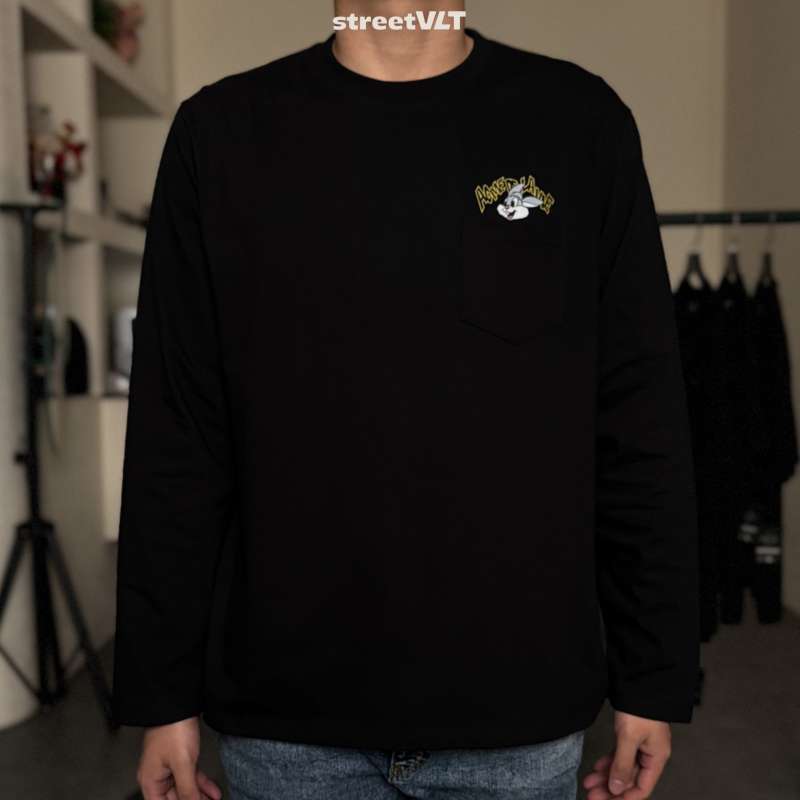 Jual Adlv Cartoon Chinchilla Long Sleeve T-shirt Acme De La