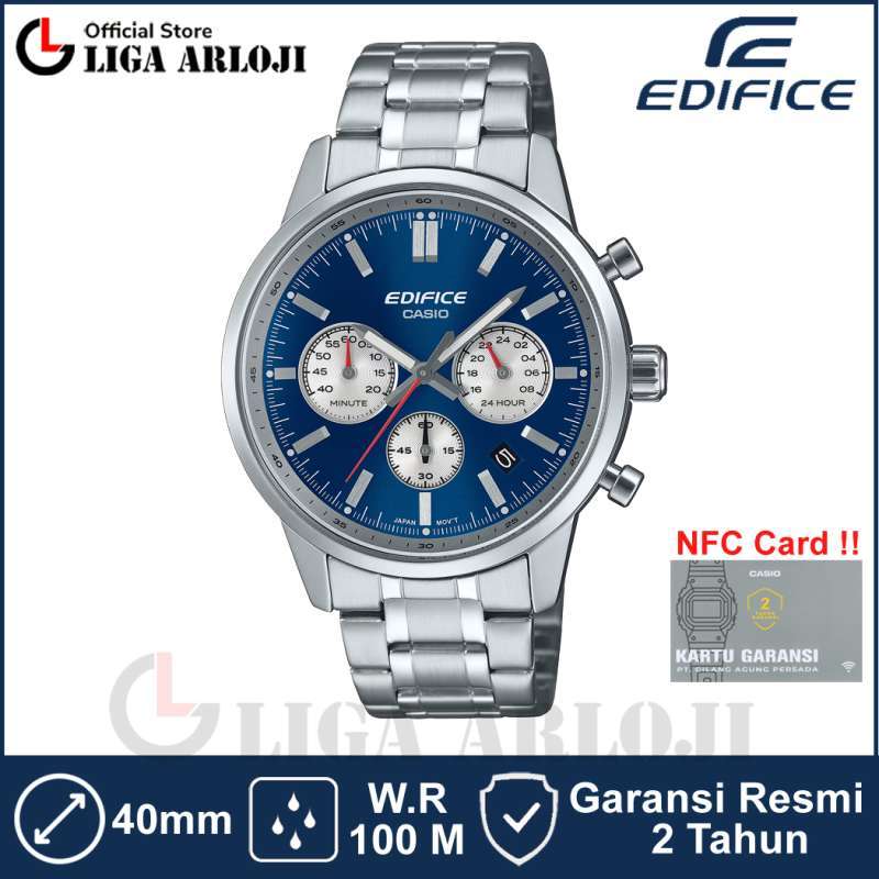 Casio EDIFICE EFR-575D-2ADF Jam Tangan Pria Analog Stainless EFR-575D-2A  EFR575D