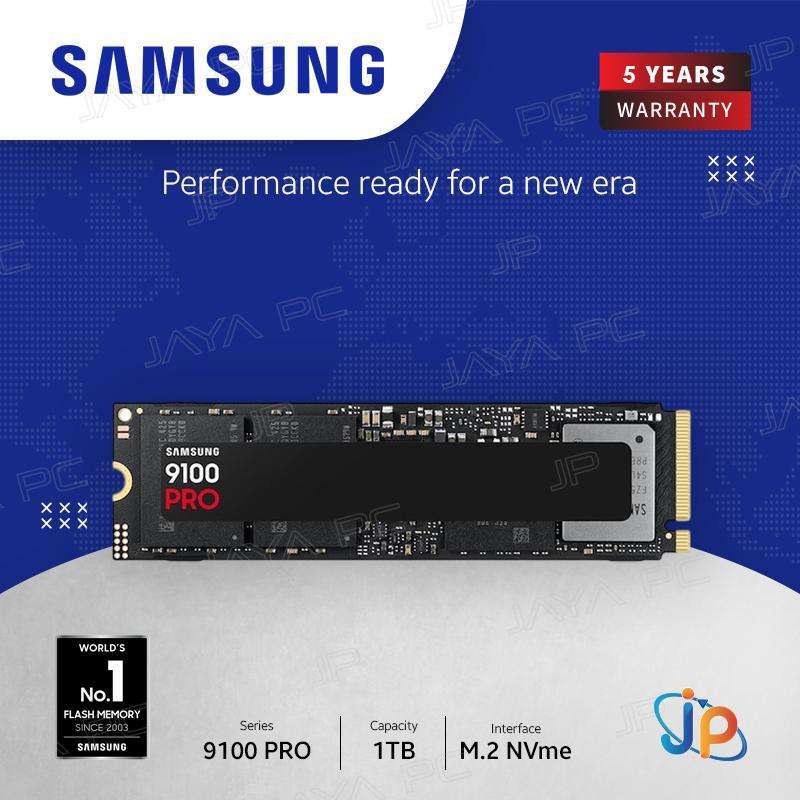 Samsung SSD 9100 PRO Pcie Gen5 Nvme 1TB M2 TB