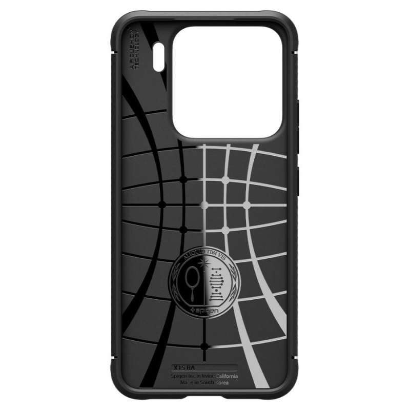 Spigen Rugged Armor Case Xiaomi 15 Casing textured with carbon fiber