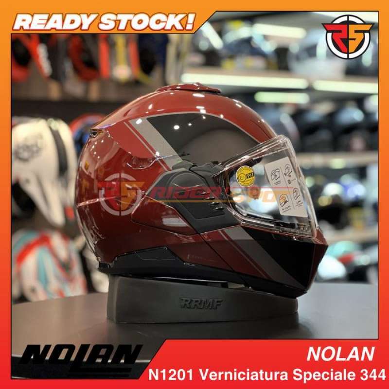 helmet nolan untuk dijual Original N30-4 VP Glossy Black BikerZ Jual Nolan N120-1 Classic N-Com