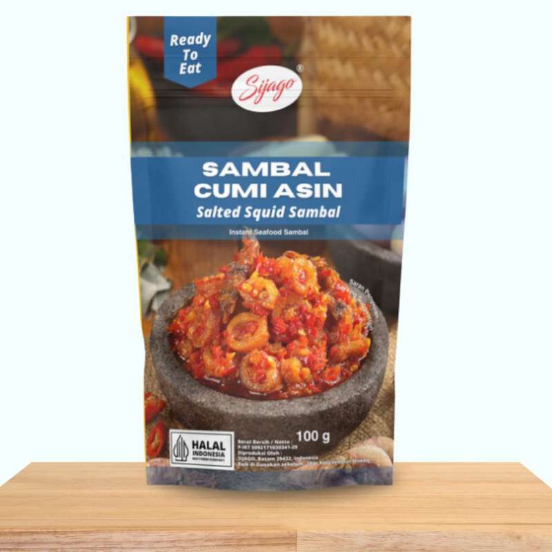 Jual Sijago Sambal Cumi Asin 100 Gram Pouch Di Seller Sambal