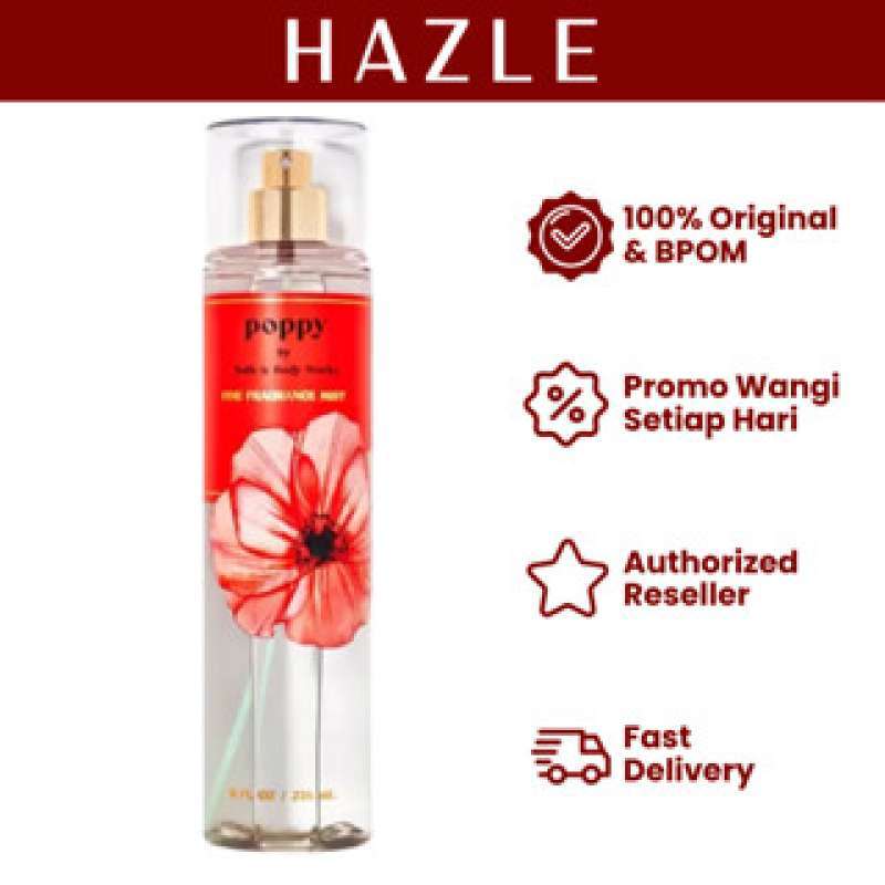 Promo Bath Body Works Poppy Fragrance Mist Woman 236 Ml Diskon
