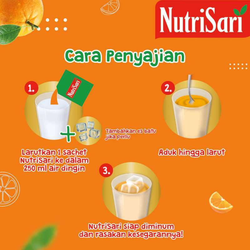 Promo Nutrisari Jeruk 1 Karton - Minuman Sari Buah Asli 160 Sachet