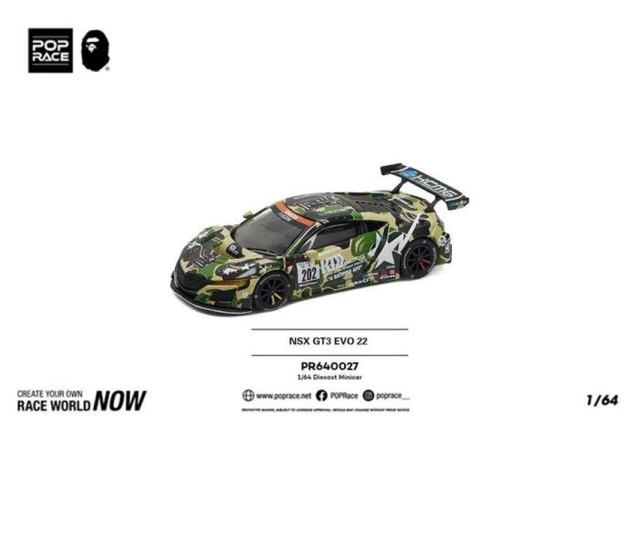 BAPE X POPRACE HONDA NSX GT3 BAPE POPRACE HONDA NSX GT3 レシート