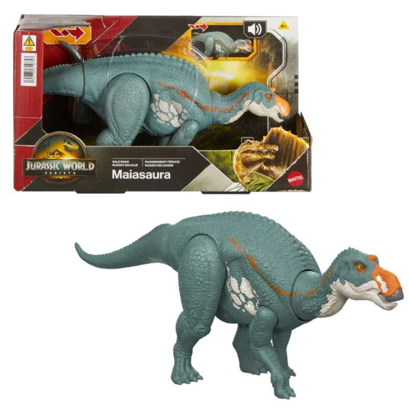 Promo Jurassic World Rebirth Wild Roar Maiasaura Dinosaur Toy