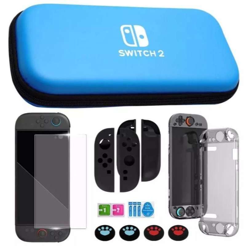 Aksesoris Switch Tas Carrying Case 10 in dengan Pelindung Layar untuk  Nintendo Switch Original dan Lengkap