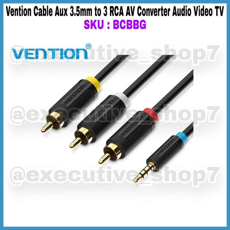 Vention Cable Aux to RCA AV Converter Audio Video TV SKU BCBBG