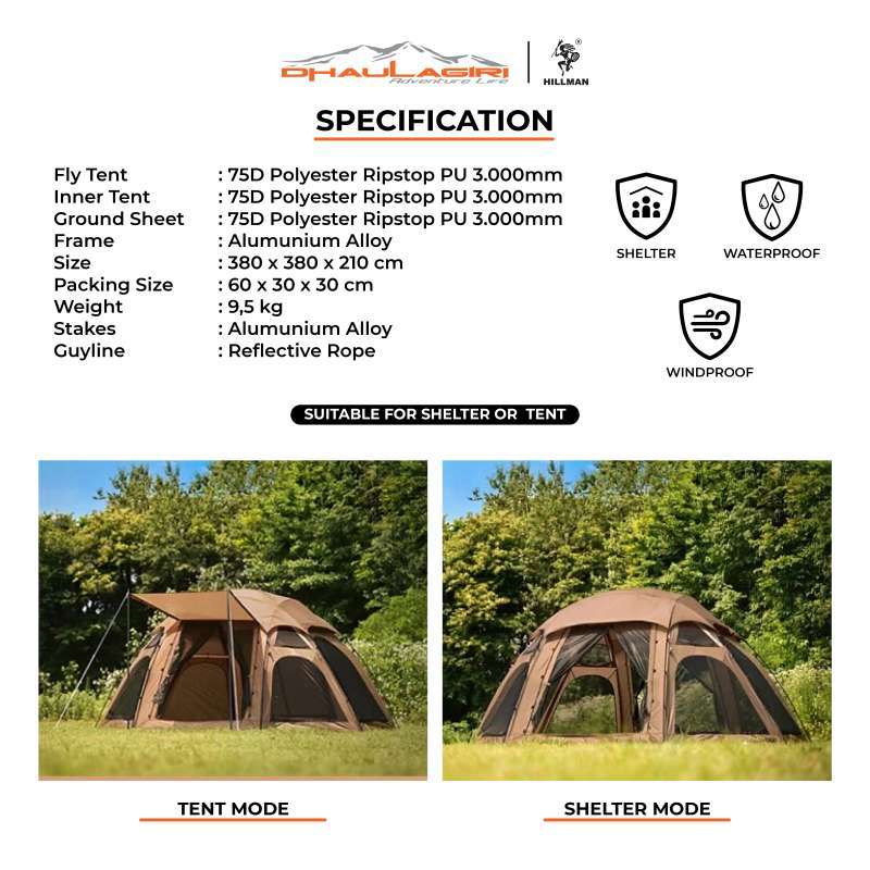 HILLMAN Bunker dome shelter 中型 ホワイト ITHACA】Bunker Dome