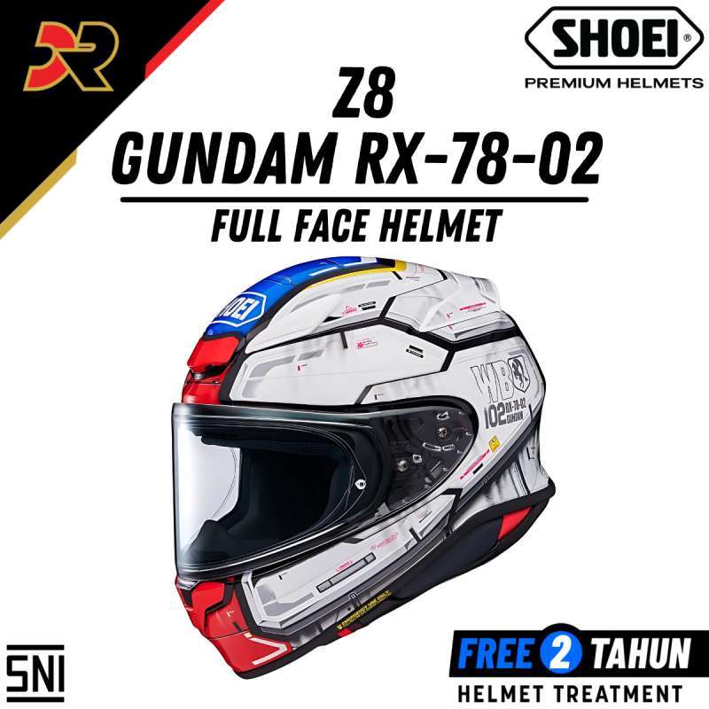 Jual Shoei Z-8 Rx-78-02 Gundam Tc10 Helm Full Face Original Sni Di - Main Image