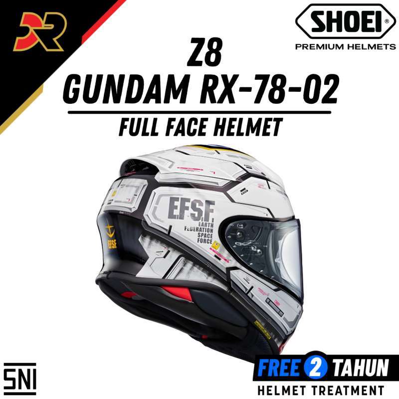 Shoei Z-8 RX-78-02 Gundam TC10 Helm Full Face Original SNI