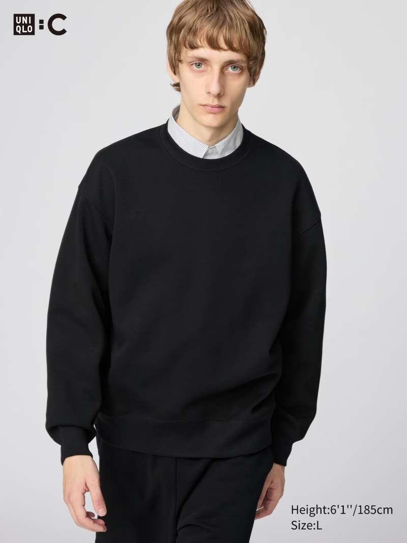 UNIQLO C CLARE WAIGHT KELLER CWK Sweater Oversize Pria Sweatshirt Matching  Set BLACK