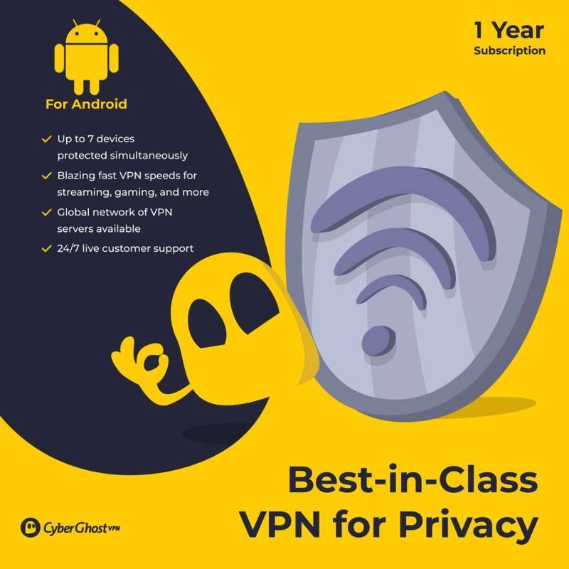 For Android Software CyberGhost VPN Original Device