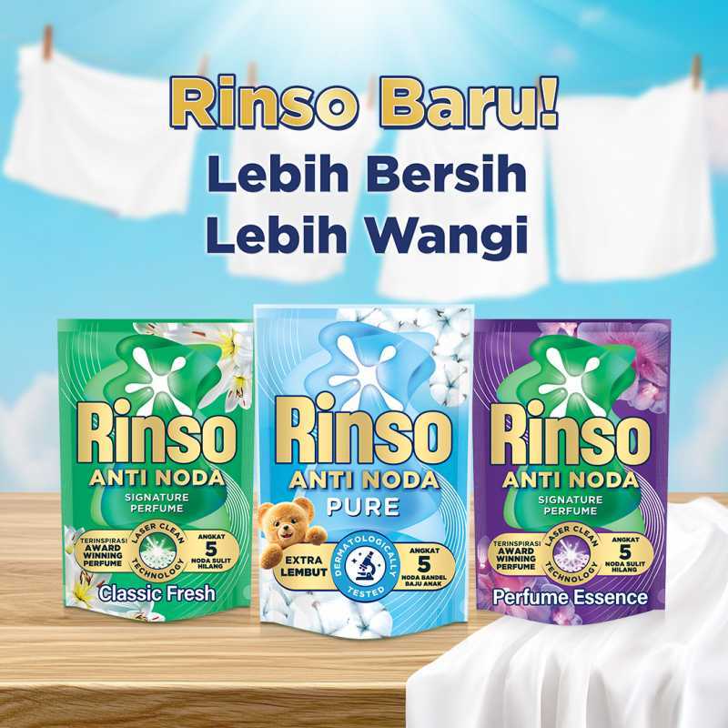 Jual [hemat Terjangkau] Rinso Baru Detergen Cair Varian Pure 510g Di ...
