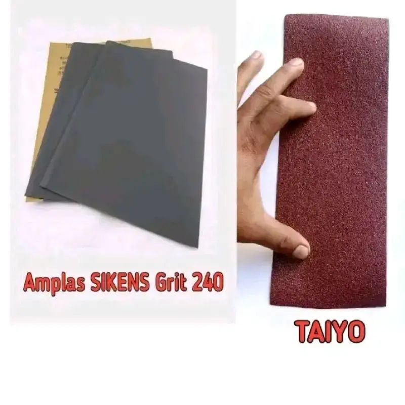Jual [2 Pcs] Amplas Sikens Grit240 Dan Taiyo - Kertas Amplas - Amplas ...