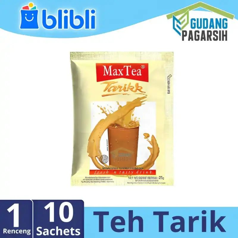 Promo Maxtea Teh Tarik 25 G [10 Sachet/ 1 Renceng] Diskon 29% Di Seller ...