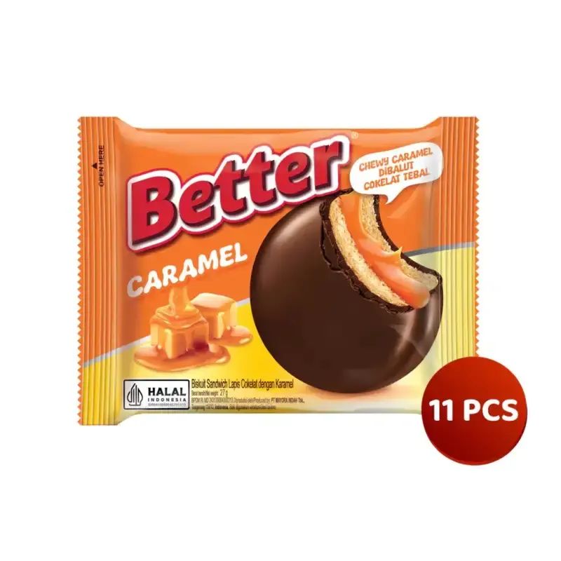 Promo Better Sandwich Caramel [27g/ 10 Sachet/ Box) Diskon 31% Di ...