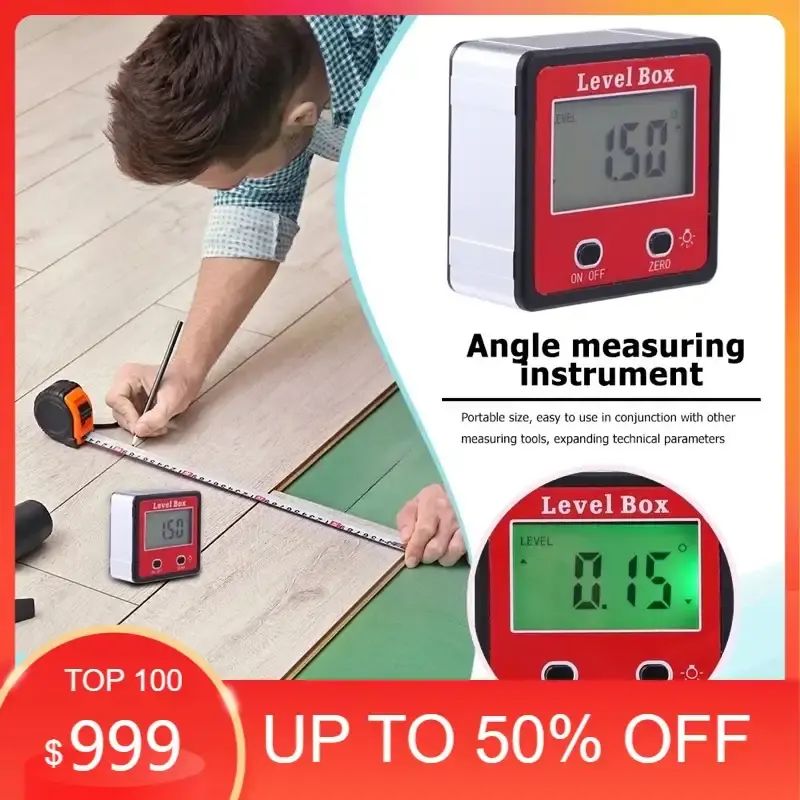 Promo Inclinometer Digital Level Box Alat Ukur Sudut Kemiringan Derajat ...