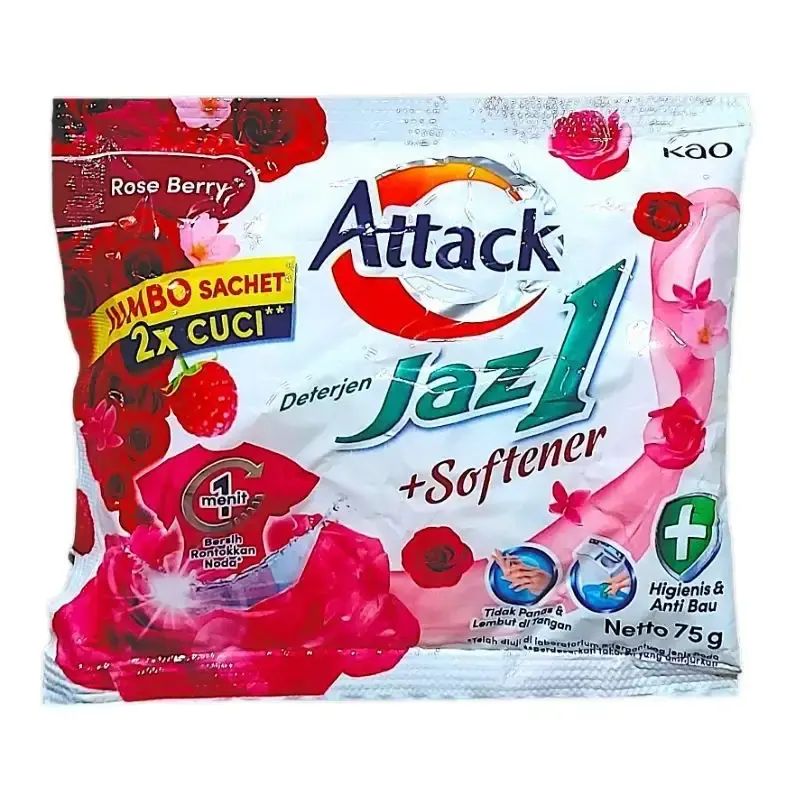 Jual Attack Jaz1 + Softener [1 Renteng Isi 6 Bungkus X 40g] - Detergen ...