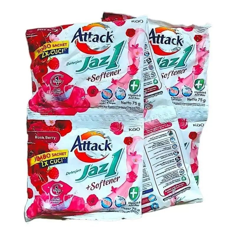 Jual Attack Jaz1 + Softener [1 Renteng Isi 6 Bungkus X 40g] - Detergen ...