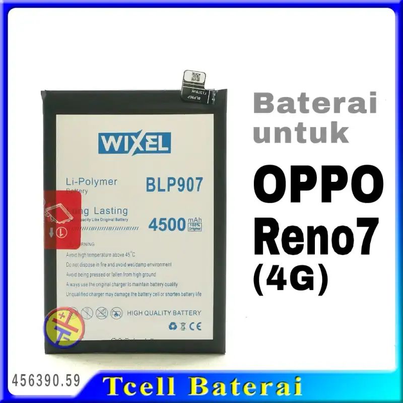 Jual Wixel Blp907 Baterai OPPO Reno 7 4g Cph2363 Real Capacity Battery ...