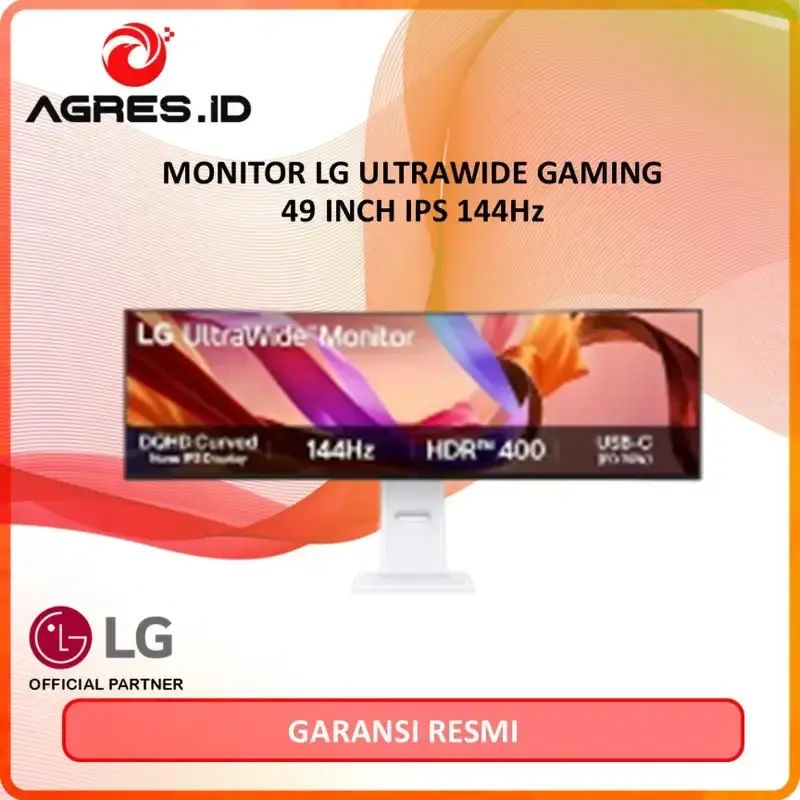 lg monitor 144hz lg 2k ips 144hz LG ULTRAWIDE GAMING MONITOR CURVED 49 INCH 49U950A-W NANO IPS 3800R DUAL  QHD 2K 1440P 5MS 144HZ HDR400 USB-C SPEAKER WHITE 3Y 49U950A-W