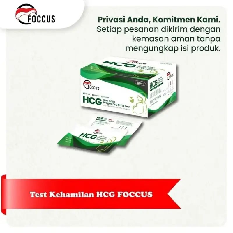 Jual (ecer) Test Pack Kehamilan Hcg Foccus – Alat Tes Hamil Akurat ...