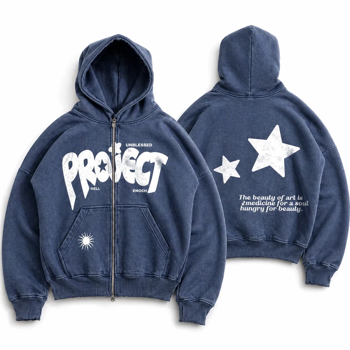 Sweater Hoodie Zipper - Project Boxy Premium Unisex Anak Dan Dewasa  Streetwear Oversize Tebal & Nyaman