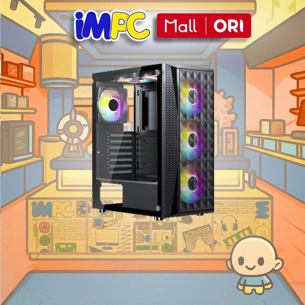 Jual Venomrx Mystra Mid Tower Atx Case Pc Rgb - Black Di Seller Impc ...
