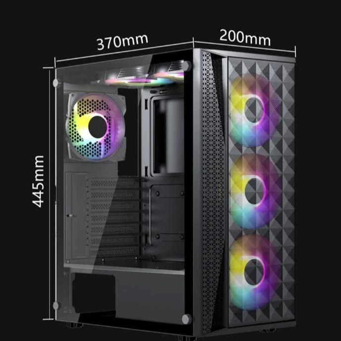 Jual Venomrx Mystra Mid Tower Atx Case Pc Rgb - Black Di Seller Impc ...