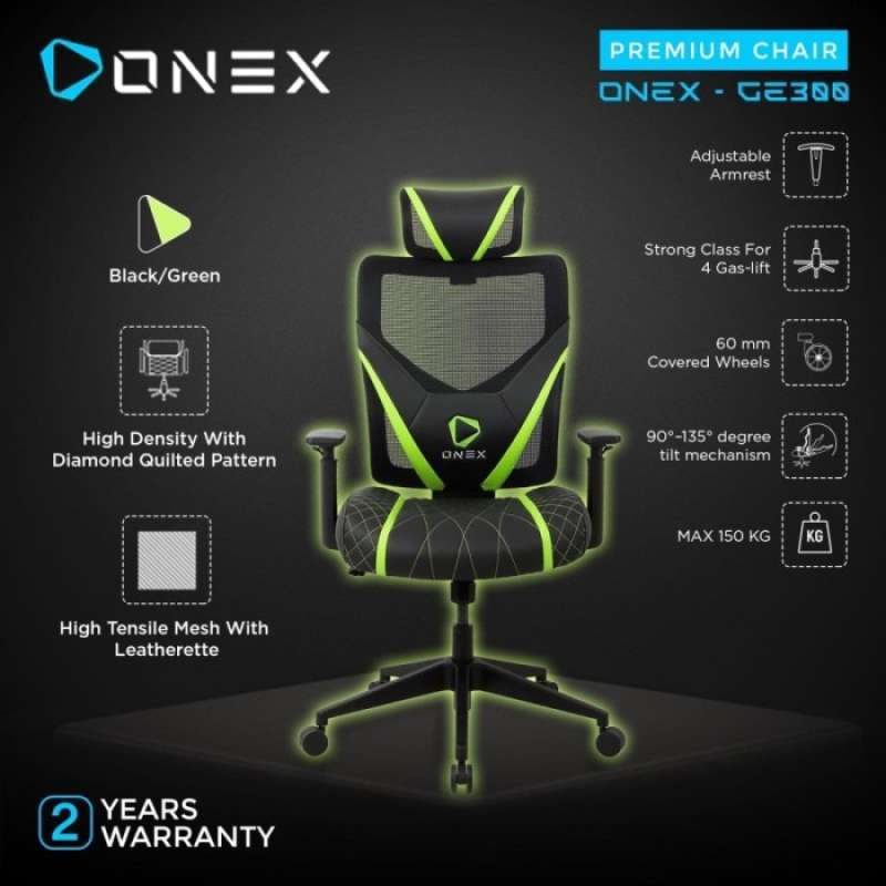 Jual KURSI GAMING ONEX GE300 gaming chair Mesh ergonomis di Seller Cullen darrel Pegadungan