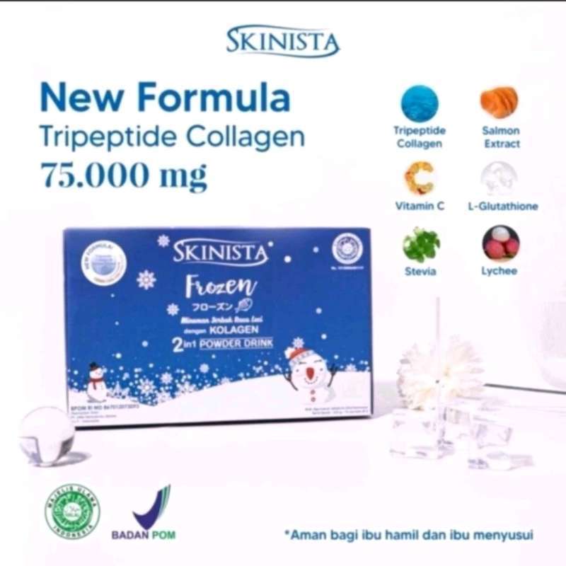 Jual Skinista Frozen Collagen 2 In 1 Powder Drink Glutathione Vitamin C 1 Sachet Di Seller