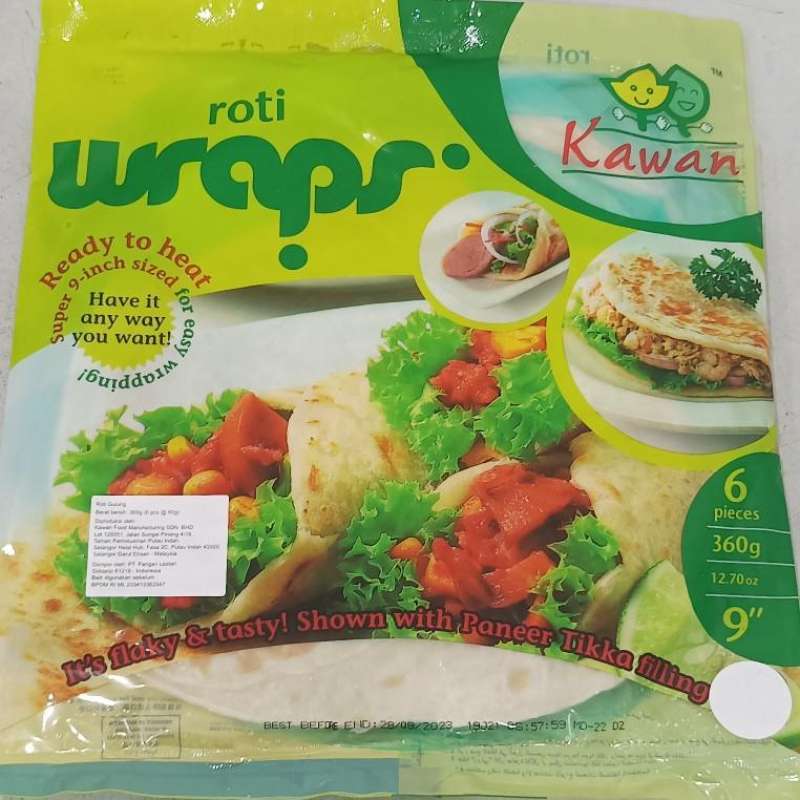 Jual Roti Wraps 6s Tortilla /kulit Kebab Di Seller Utama Frozen