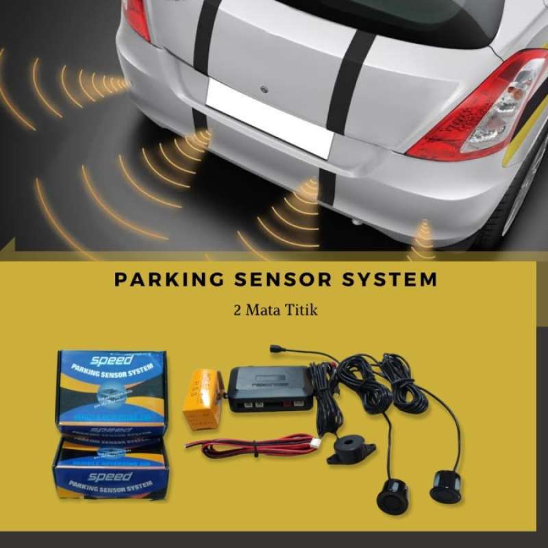 Promo Speed Parking Sensor 2 Titik / Sensor Parkir Mundur 2 Mata Diskon