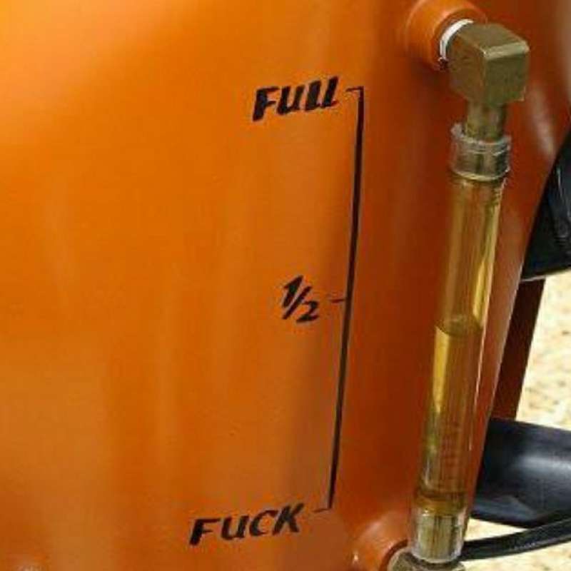 Jual Manual Fuel Gauge Meteran Tangki Bensin Manual Motor Custom Old School Di Seller Alice