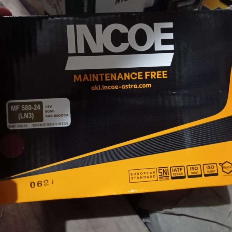 Promo Aki Mobil Incoe Mf Type 58024 12 Volt 80 Amper Diskon 5% di