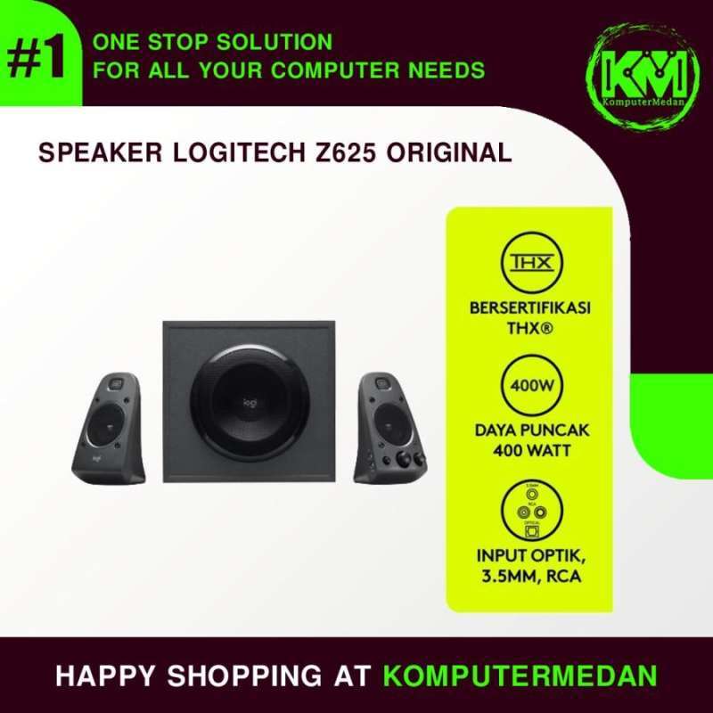 Jual Logitech Z625 SPEAKER SYSTEM WITH SUBWOOFER AND OPTICAL INPUT di