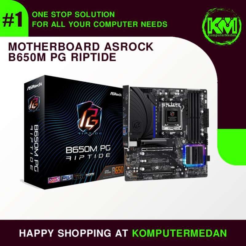 Jual Motherboard ASROCK B650M PG Riptide di Seller KomputerMedan ...