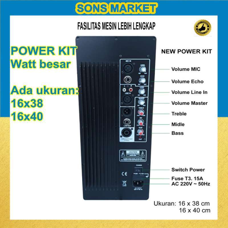 Promo New Power Kit Mesin Kit Speaker Aktif Usb Bluetooth 10001200