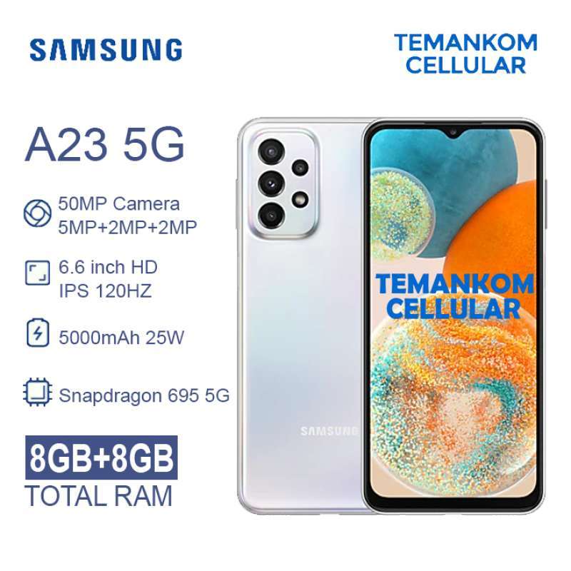 Jual Samsung A23 5g 16gb Ram 8gb+8gb 128gb Nfc Internal Garansi Resmi ...