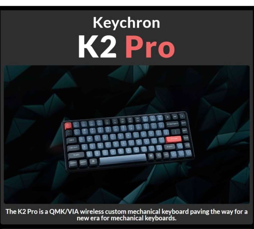 Jual Keychron K2 Pro QMK/VIA Fully Assembled Wireless Mechanical ...