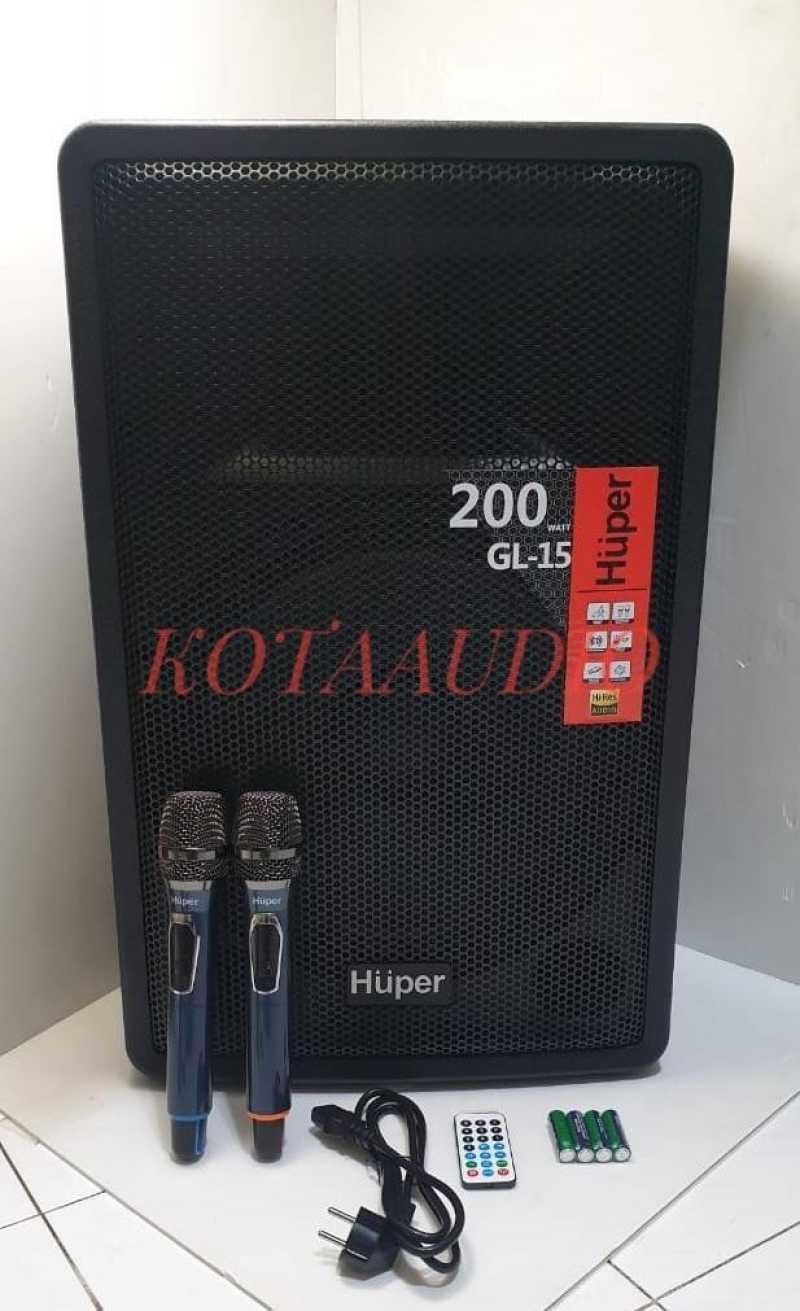 Promo BAGUS DAN MURAH SPEAKER PORTABLE HUPER GL15 HUPER GL 15 NEW