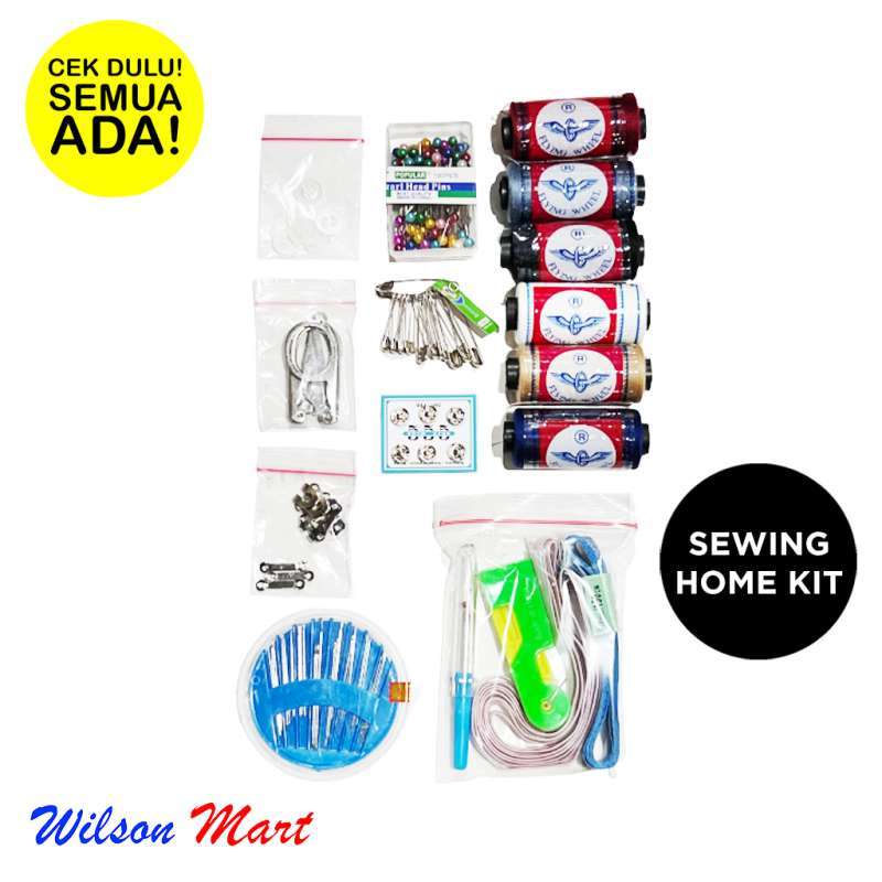Jual Sewing Home Kit Emergency Paket Jahit Rumah Jarum Benang Jarum